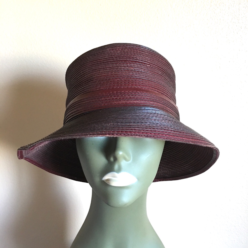 A Leather Braided Cloche